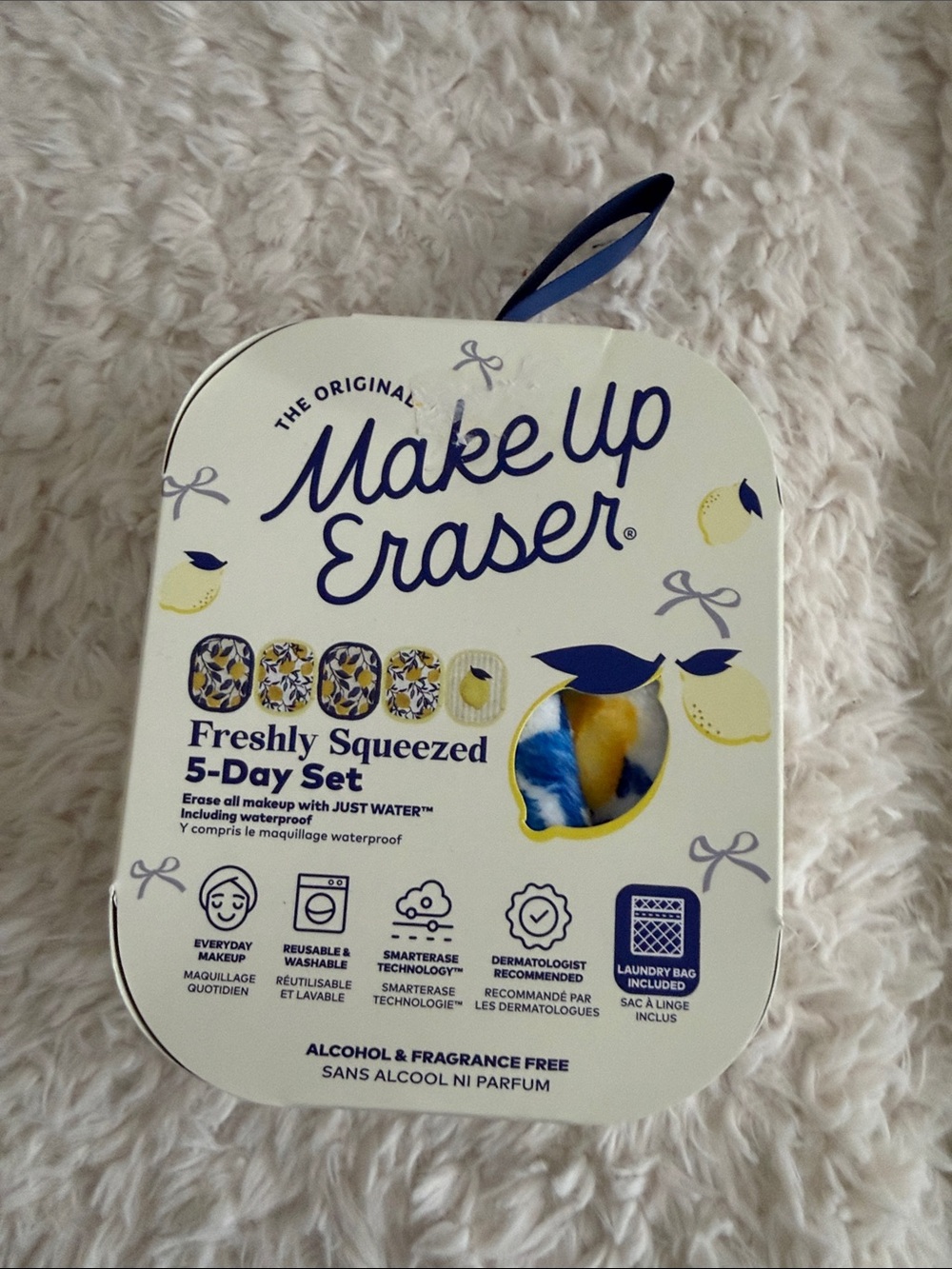 MakeUp Eraser Freshly Squeezed 5-Day Set - Blue & Yellow